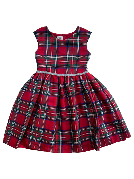 6x Girl Marmellata Red Tartan Plaid Christmas Dress