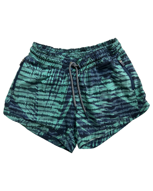 12Y Youth Girls Size 12 Large Athleta Girl Aqua Tie Dye Shorts