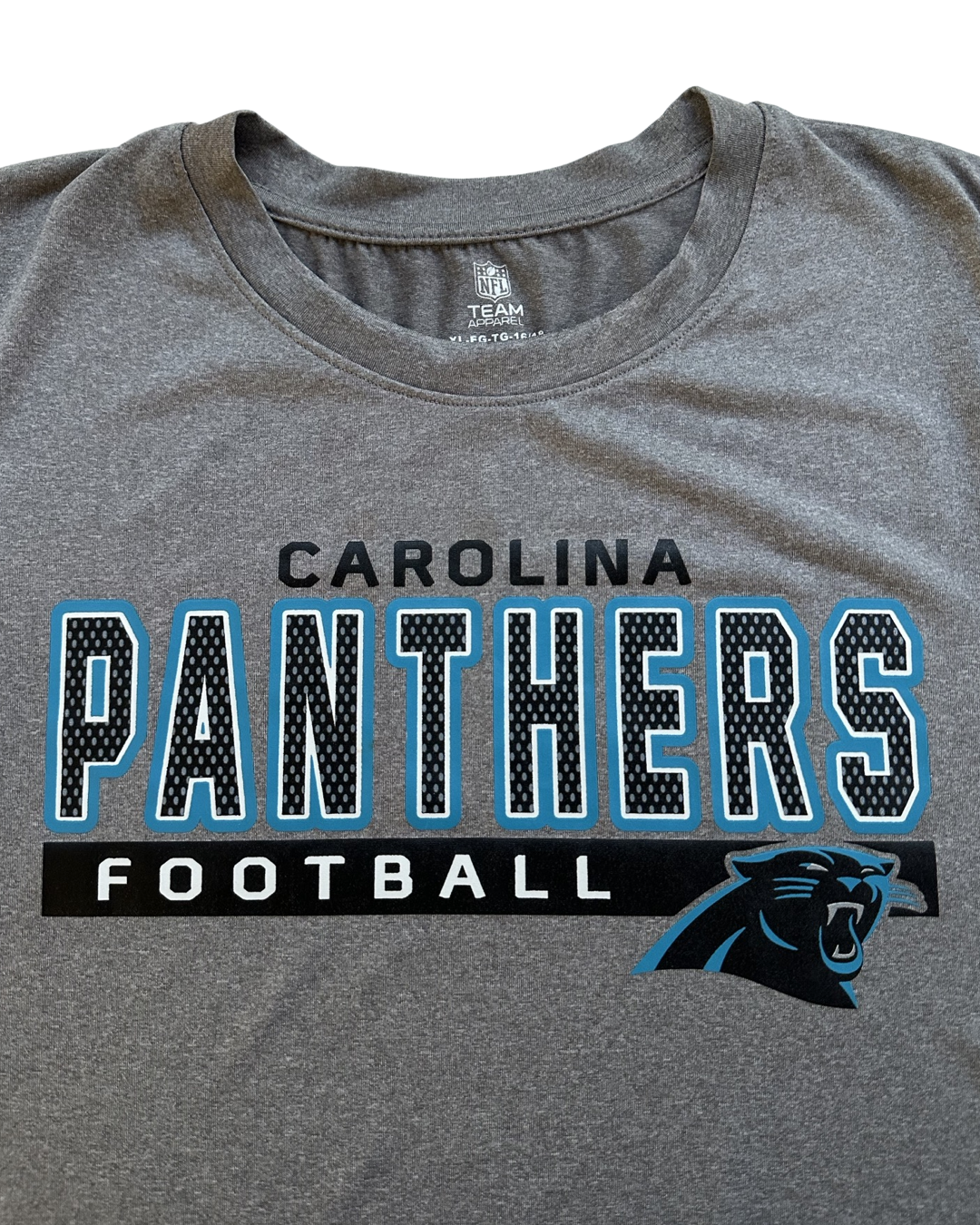 Youth Boys XL 16/18 NFL Carolina Panthers Performance Dri Fit Shirt