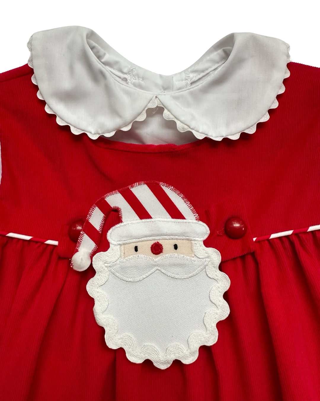 2T Toddler Girl Funtasia Too! Red Corduroy Tab Dress Santa & Valentines Hearts