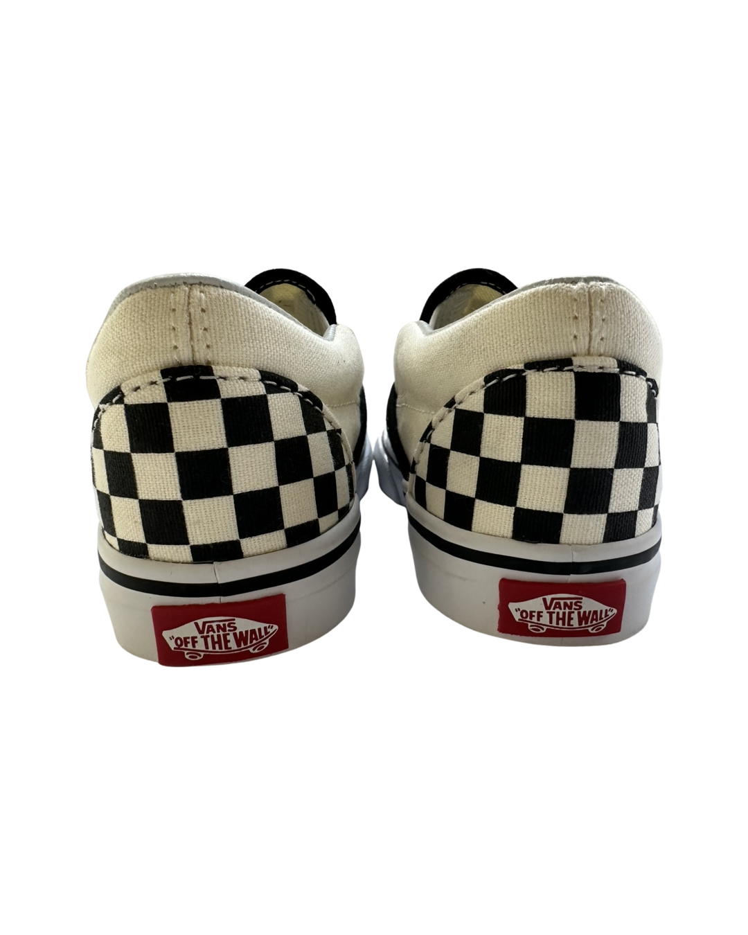 8.5C Toddler Boy / Girl Black Checked Slip On Vans