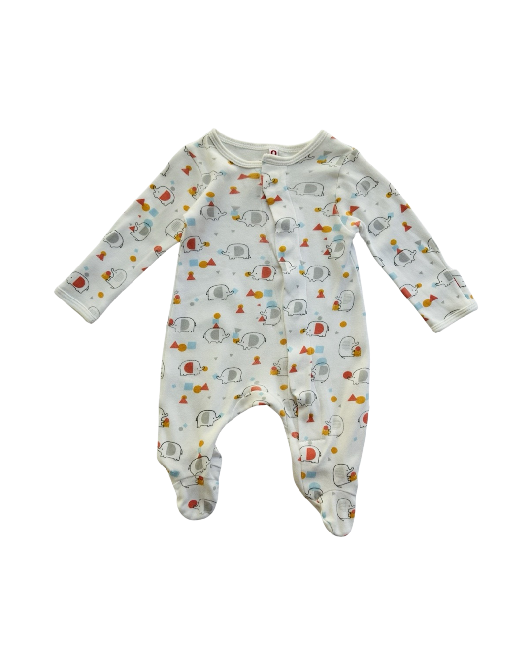 Newborn Baby Boy / Girl E=MC2 Magnetic Elephant Sleeper PJs