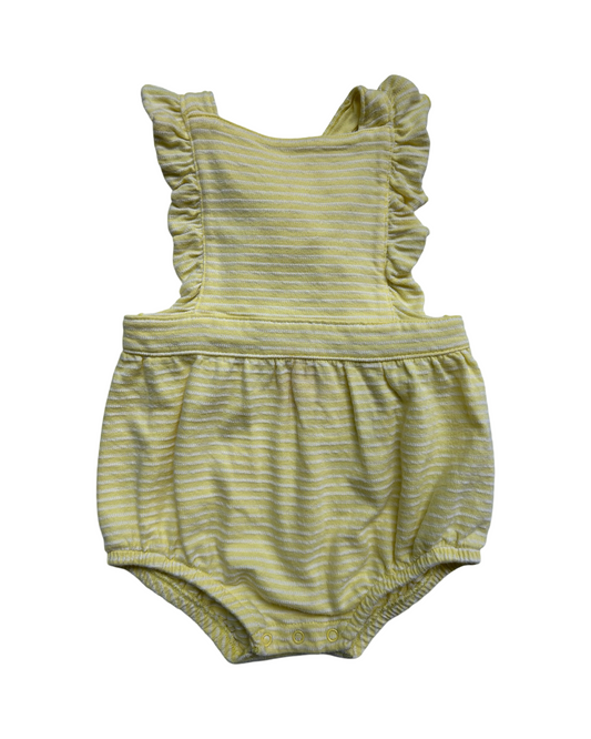 18M Baby Girl Yellow Cat & Jack Bubble Romper