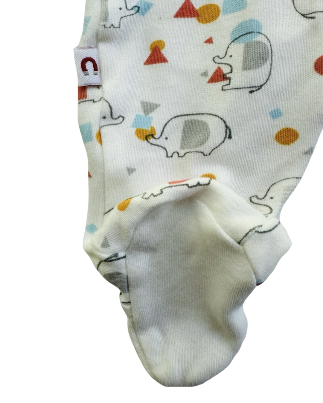 Newborn Baby Boy / Girl E=MC2 Magnetic Elephant Sleeper PJs