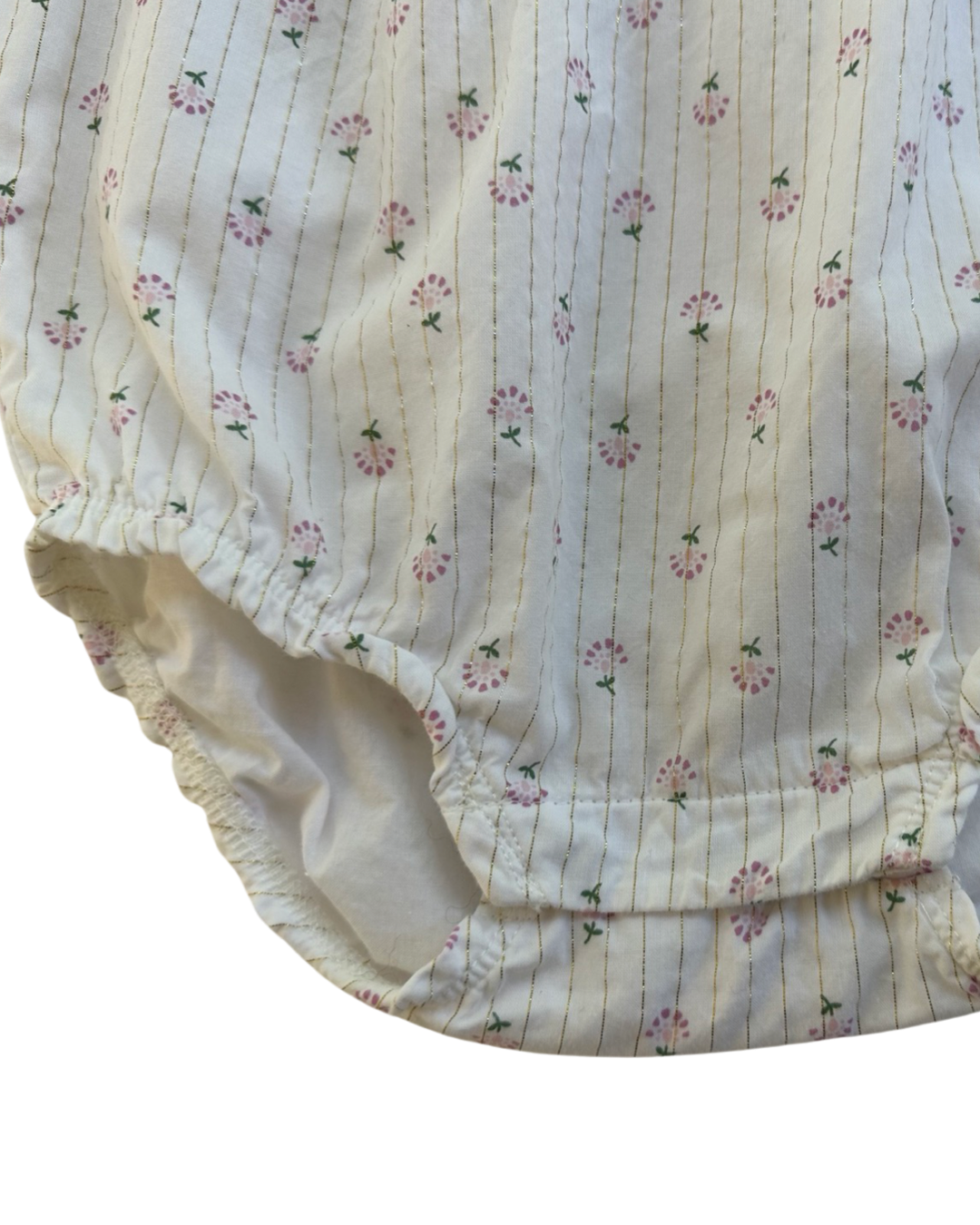 24M Baby Girl Carter's White Floral Bubble Romper