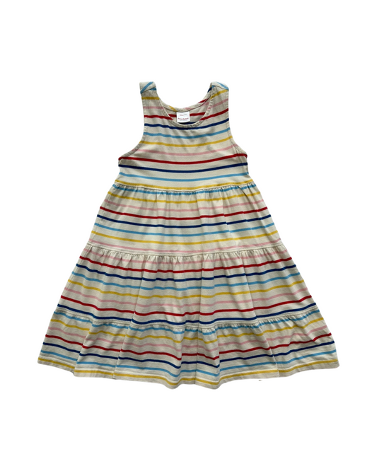 5T Toddler Girl Hanna Andersson Rainbow Striped Tank Dress