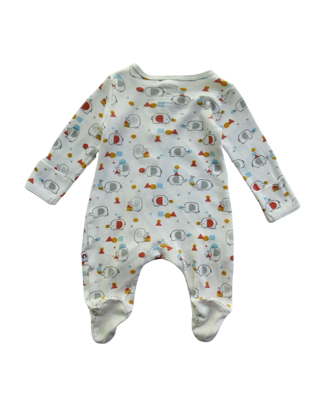 Newborn Baby Boy / Girl E=MC2 Magnetic Elephant Sleeper PJs