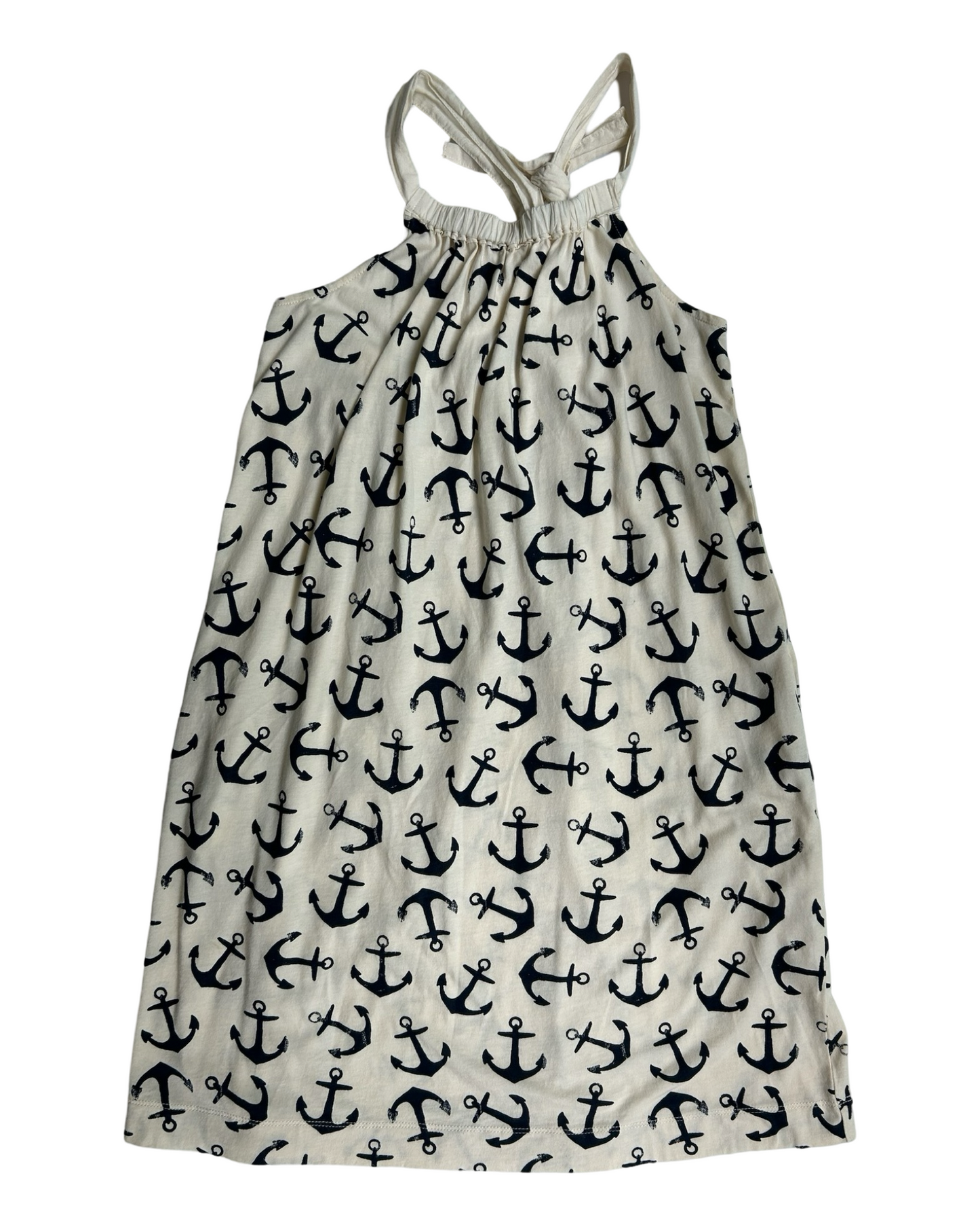 8Y Youth Girls Crewcuts Navy & White Anchorv Dress