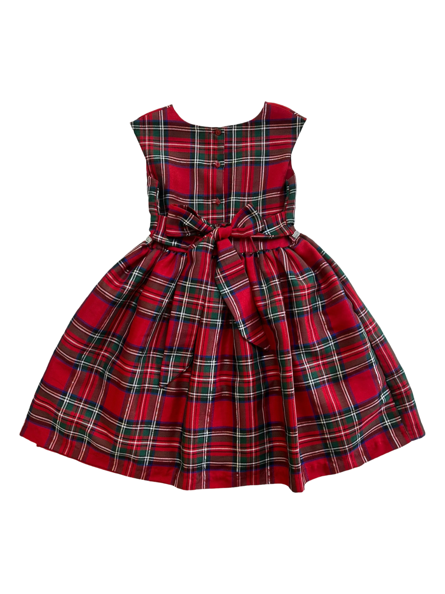 6x Girl Marmellata Red Tartan Plaid Christmas Dress