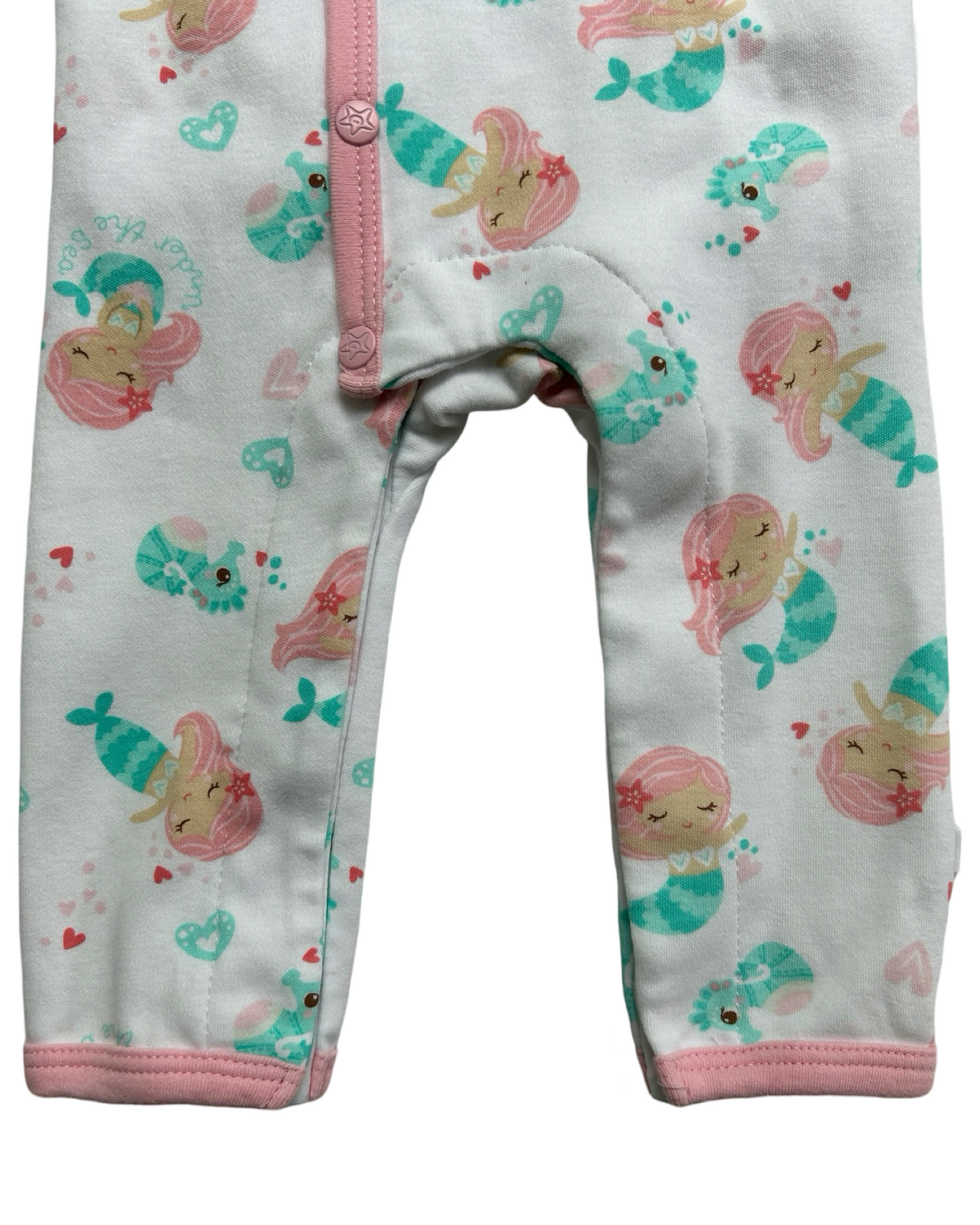 0-3M Baby Girl Earth Nymph Mermaid Sleeper PJs