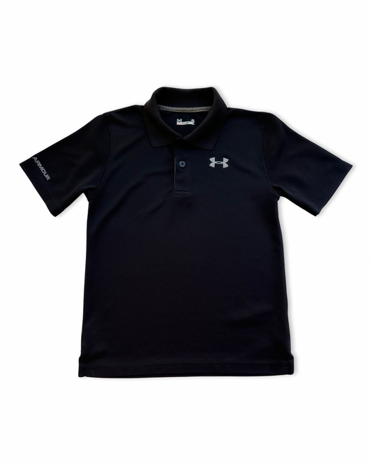 6x Toddler Boy Black Performance Heat Gear Under Armour Polo Shirt Top