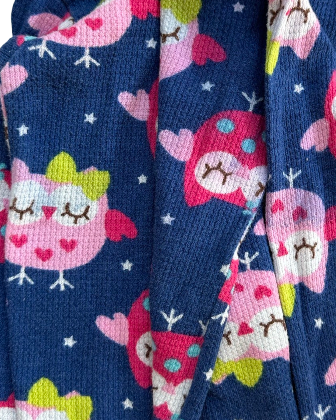 24M Baby Girl Gerber Thermal Owl PJs