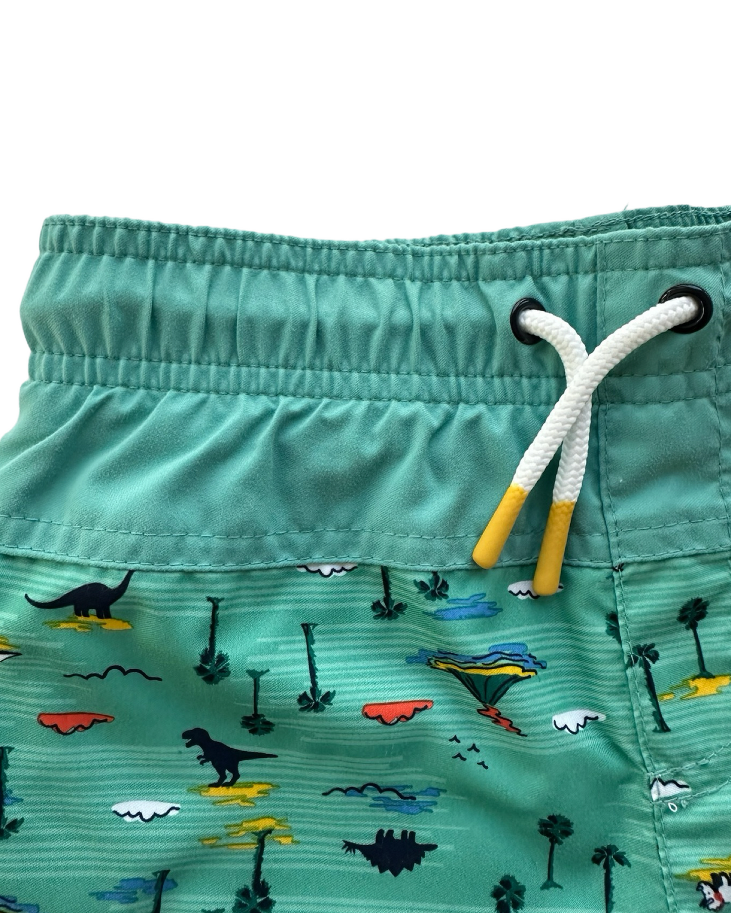 3T Toddler Boy Cat & Jack Navy & Green Dinosaur Swim Trunks Shorts