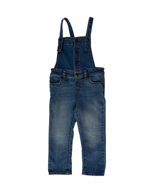 3T Toddler Girl Cat & Jack Overall Blue Jeans