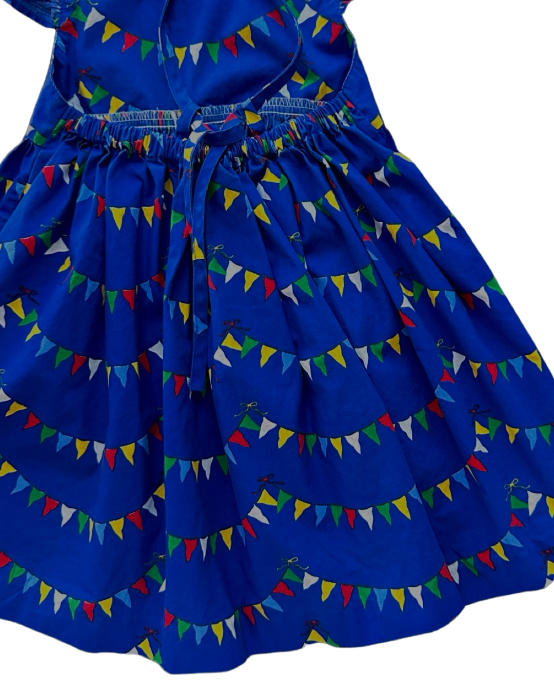 2T Toddler Girl Eleanor Rose Blue Celebrations Flag Dress