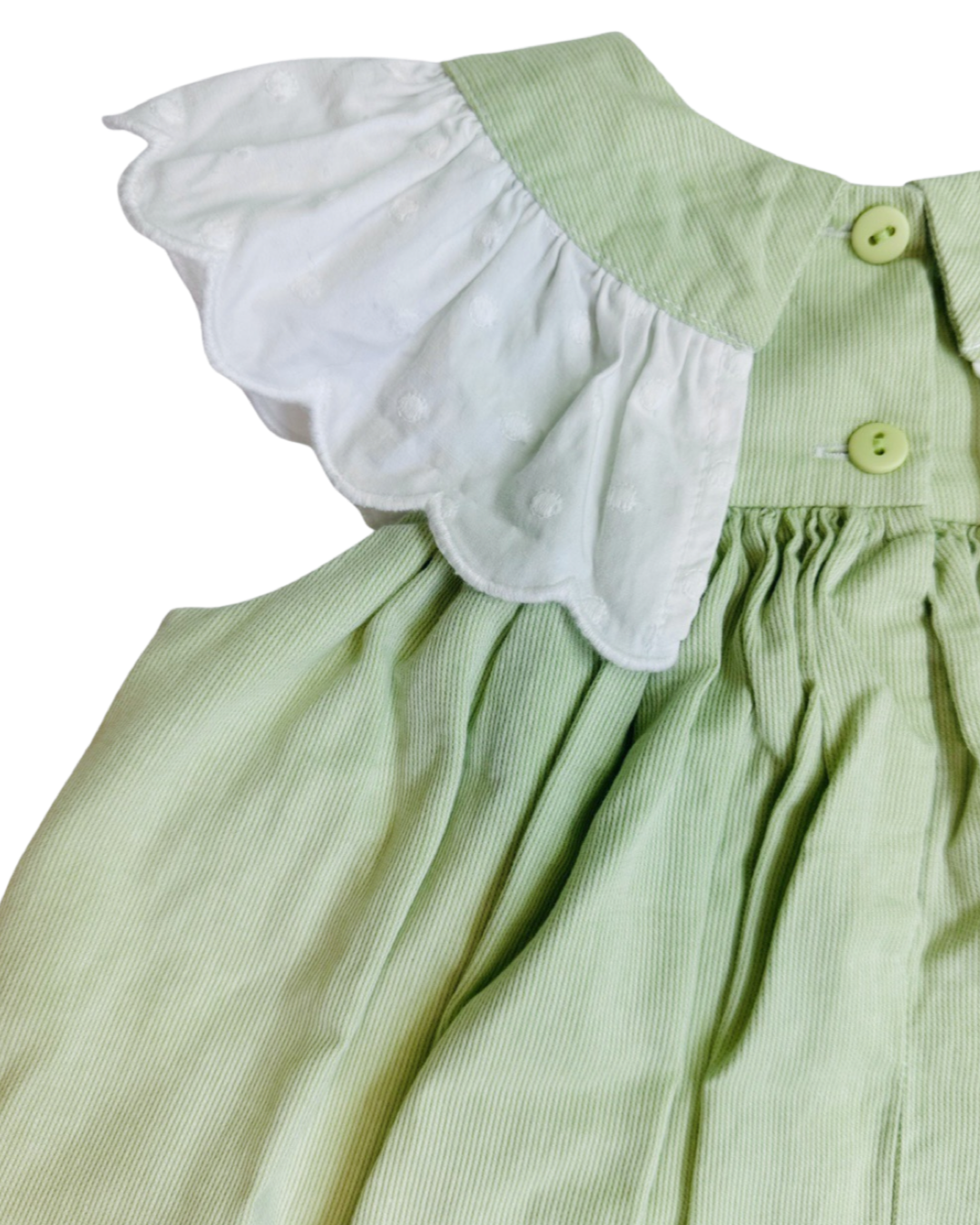 3T Toddler Girl Peaches n’ Cream Mint Green Classic Dress