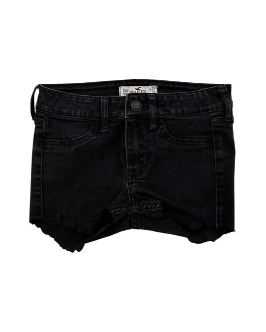 00S Youth Girls Size 10 / Women’s Black Hollister Cut off Jean Shorts