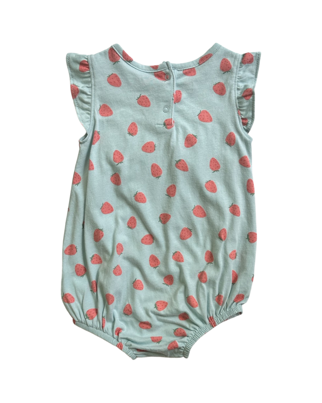 6-12M Baby Girl Old Navy Strawberry Bubble Onesie