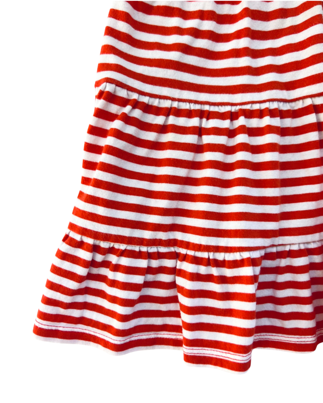 24M Baby Girl Red / White Striped Chaps Dress w/ Bloomers