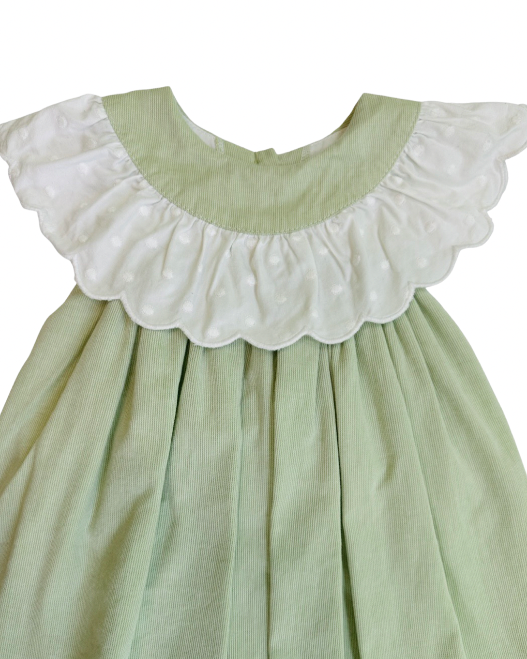 3T Toddler Girl Peaches n’ Cream Mint Green Classic Dress