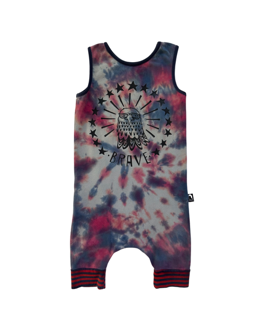 18M-24M Baby Boy / Girl Tie Dye Rags for Raches American Brave Romper