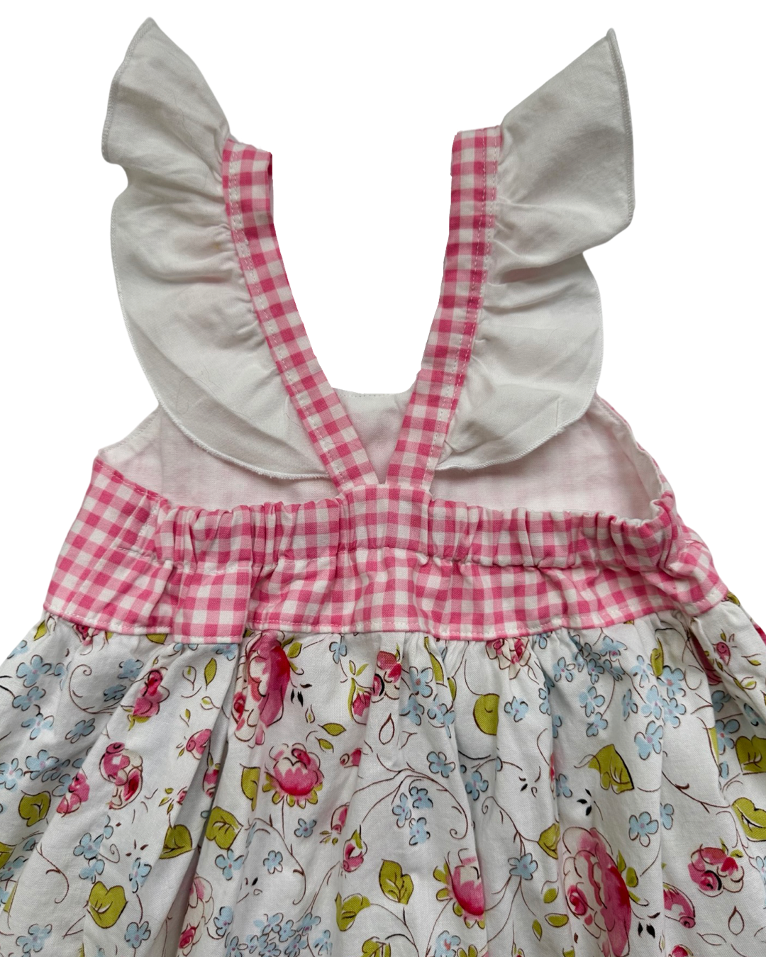 18M-24M Baby Girl Boutique Flutter Sleeve Pink Floral Dress