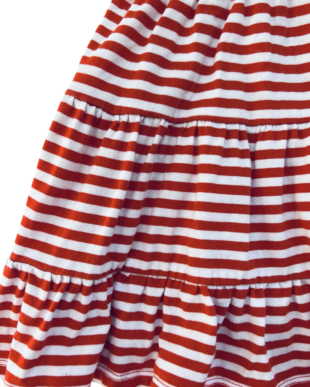 24M Baby Girl Red / White Striped Chaps Dress w/ Bloomers