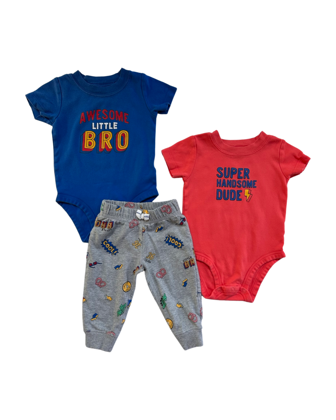 9M Baby Boy Carters Super Awesome Onesie Jogger Set