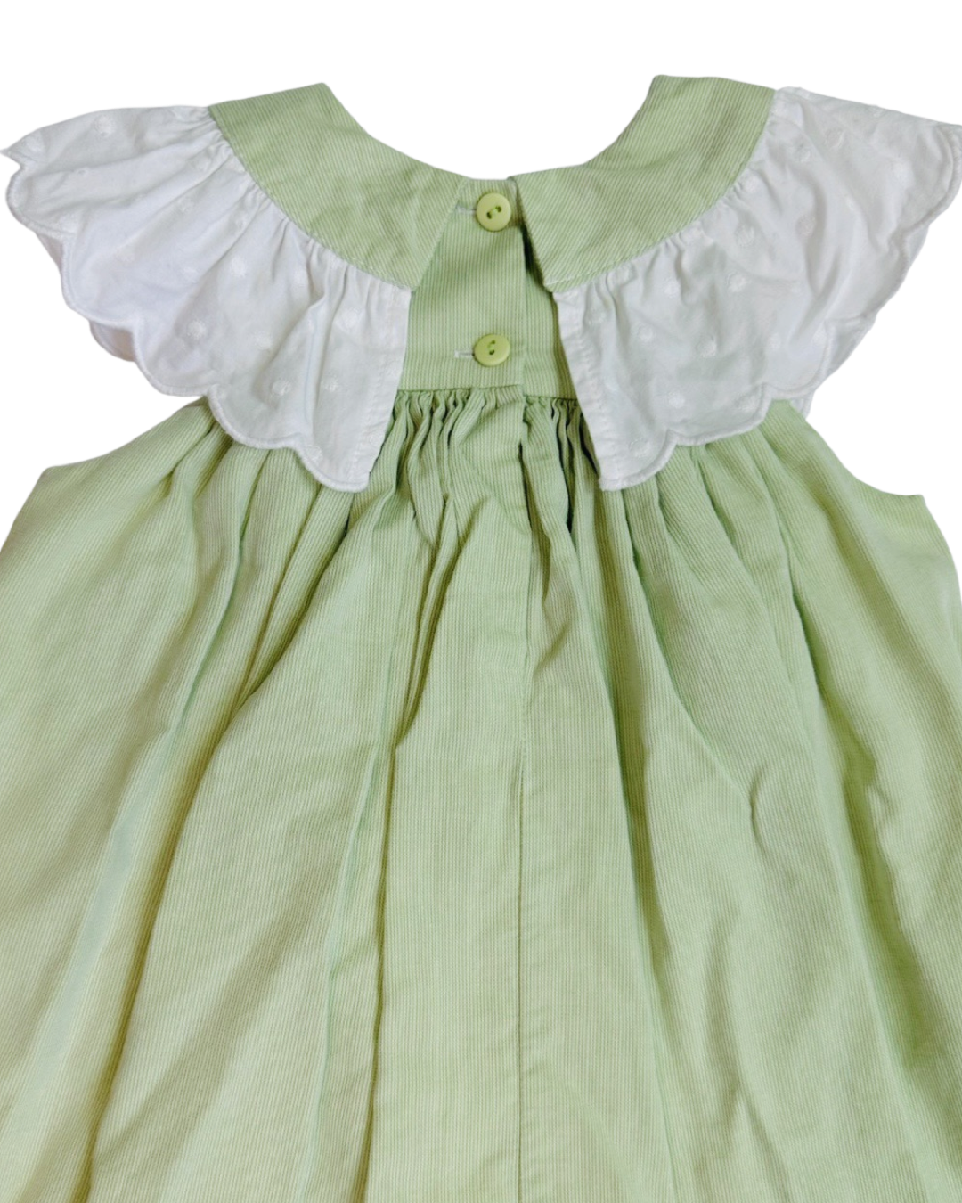 3T Toddler Girl Peaches n’ Cream Mint Green Classic Dress