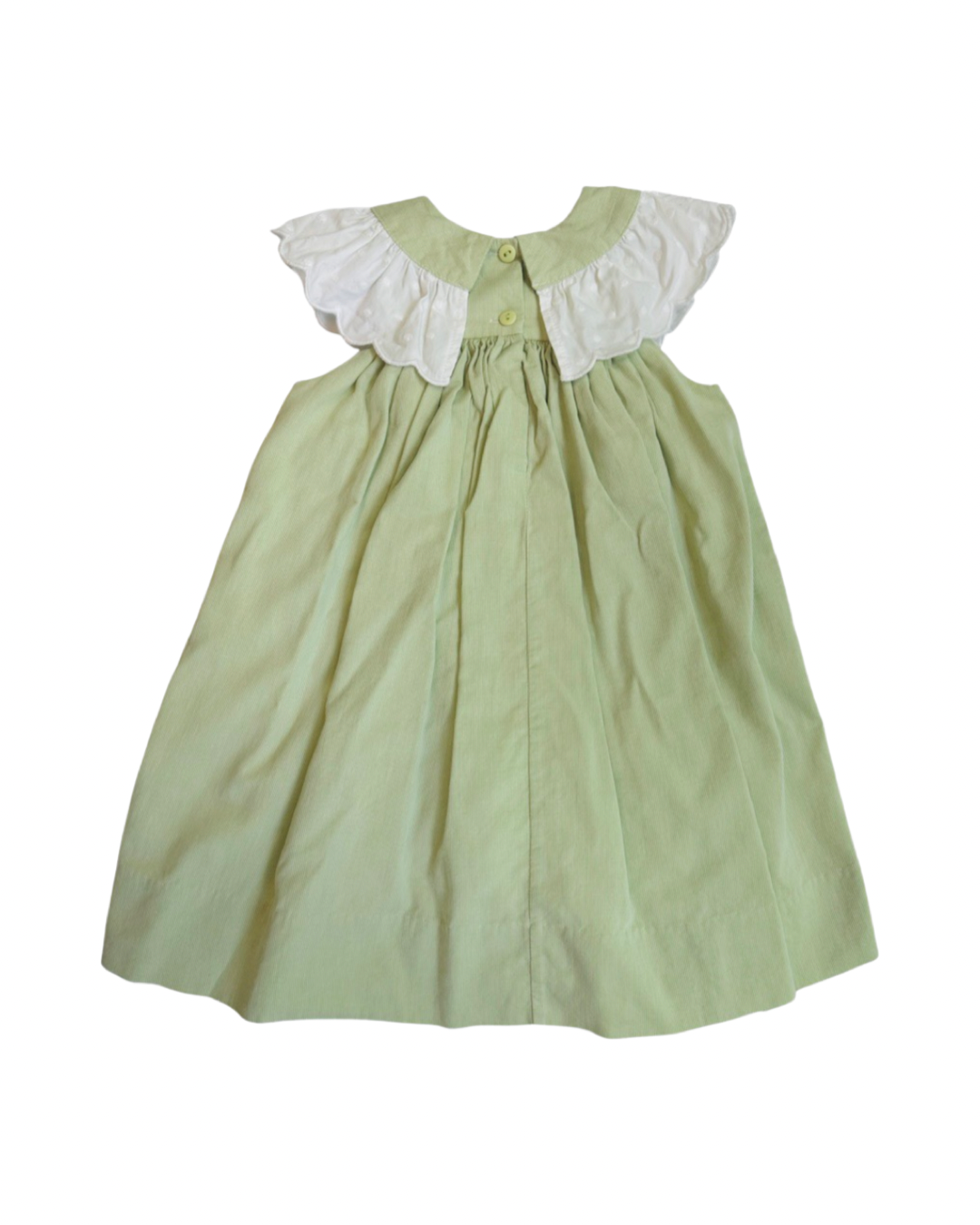 3T Toddler Girl Peaches n’ Cream Mint Green Classic Dress