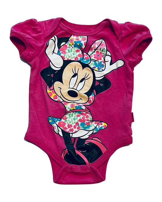 0-3M Baby Girl Pink Disney Minnie Mouse Onesie