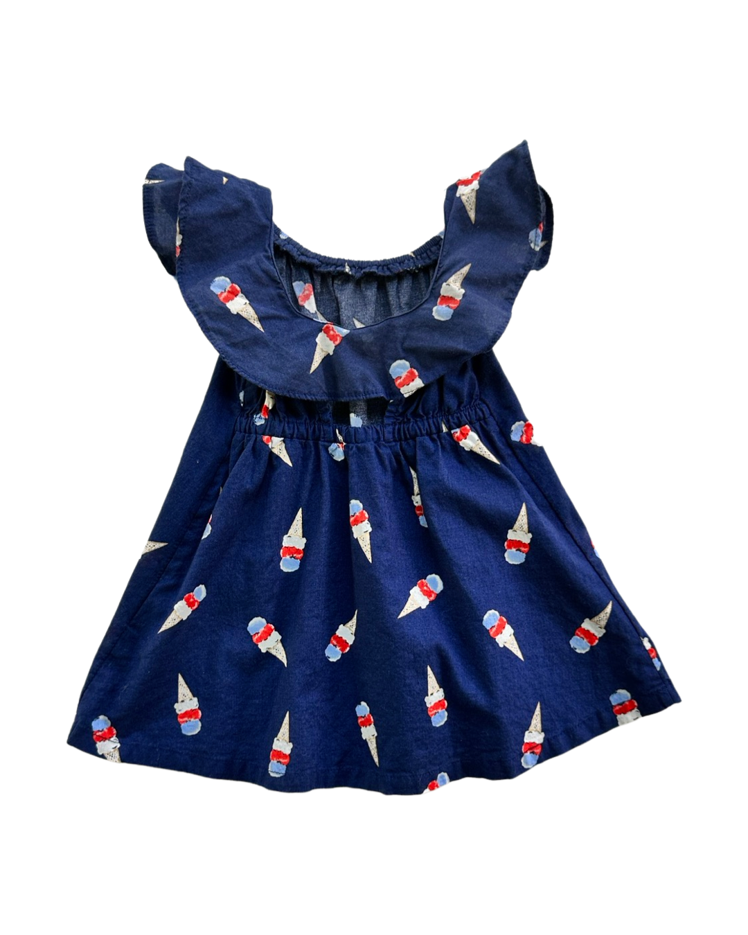 0-3M Baby Girl Old Navy Blue Ice Cream Dress