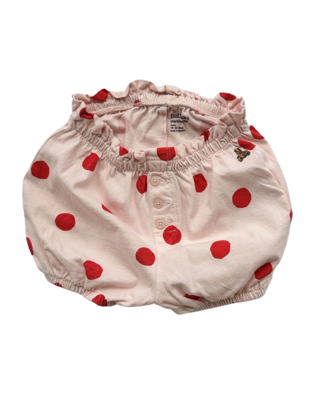 18M-24M Baby Girl Baby Gap Pink Polka Dot Bubble Shorts