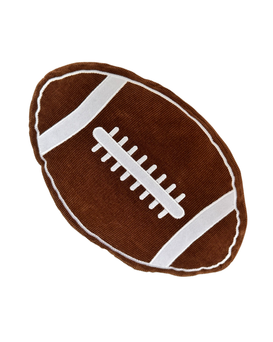 14” Corduroy Football Decorative Accent Pillow