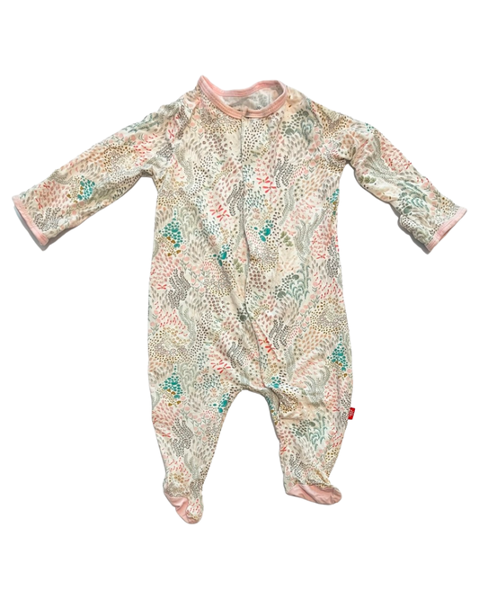 0-3M Baby Girl Magnetic Me Footed Sleeper PJs