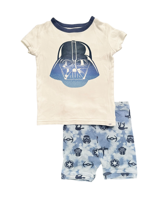 5T Toddler Boy Gap Star Wars Blue Darth Vader PJs