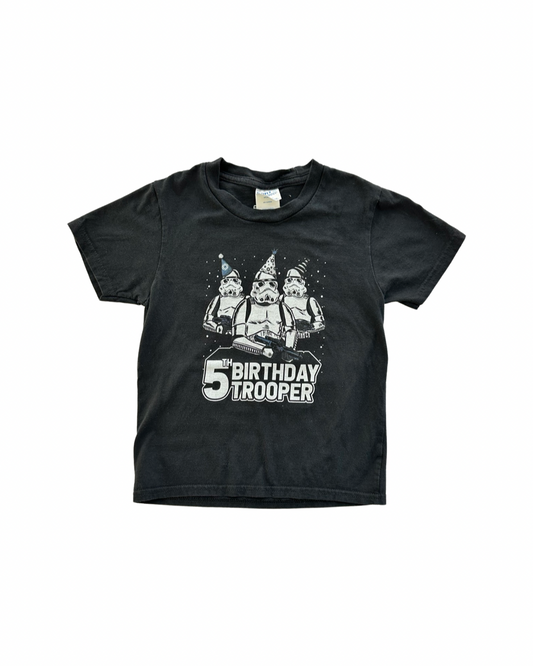 4T Toddler / 5T Toddler Boy 5th Birthday Disney Star Wars Storm Trooper Black T-Shirt