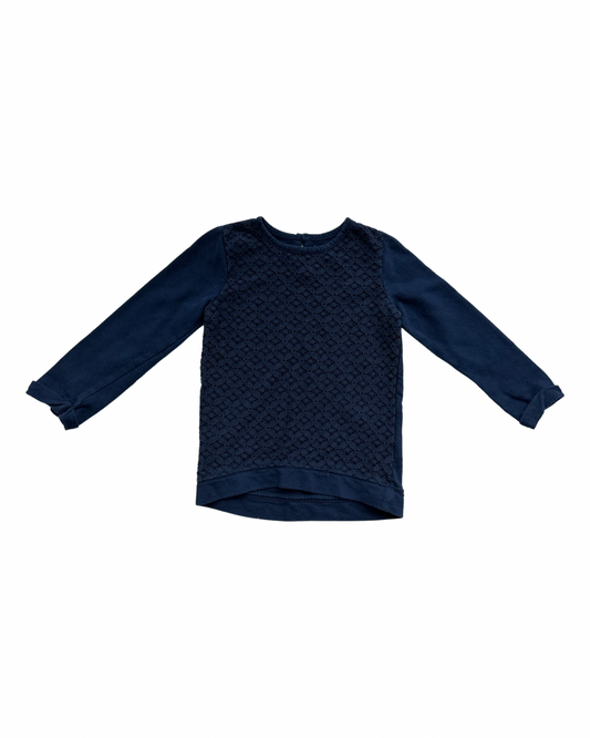 4T Toddler Girl Navy Carters Long Sleeve Top