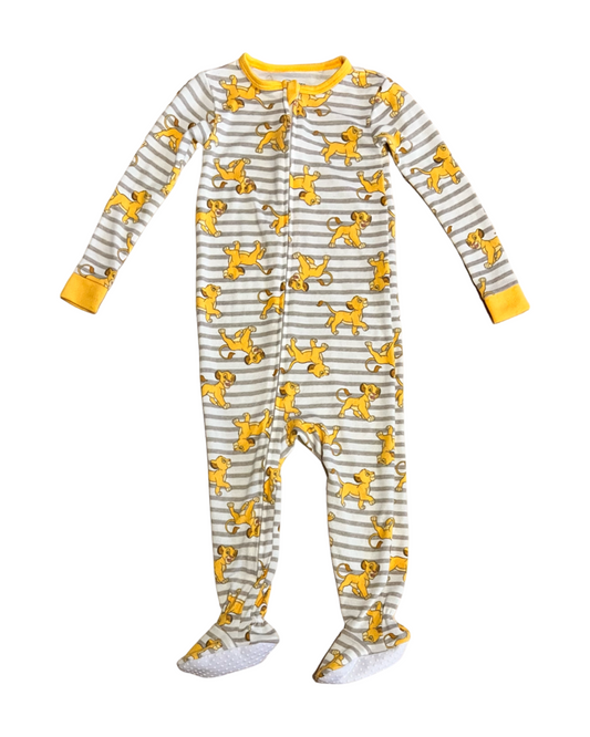 24M Baby Boy / Girl DISNEY Lion King Simba Zip Up Sleeper PJs