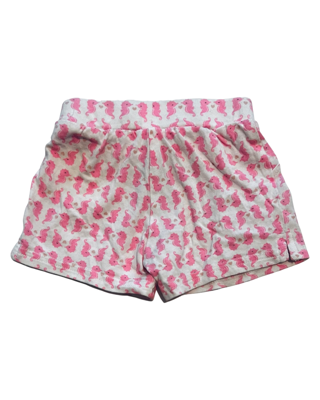 0-3M Baby Girl Carters Pink Seahorse Shorts