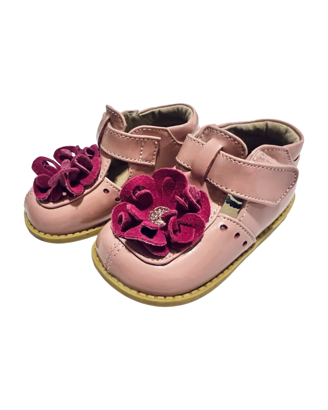 5C Toddler Girl Livie & Luca Pink Bloom T-Strap Shoes