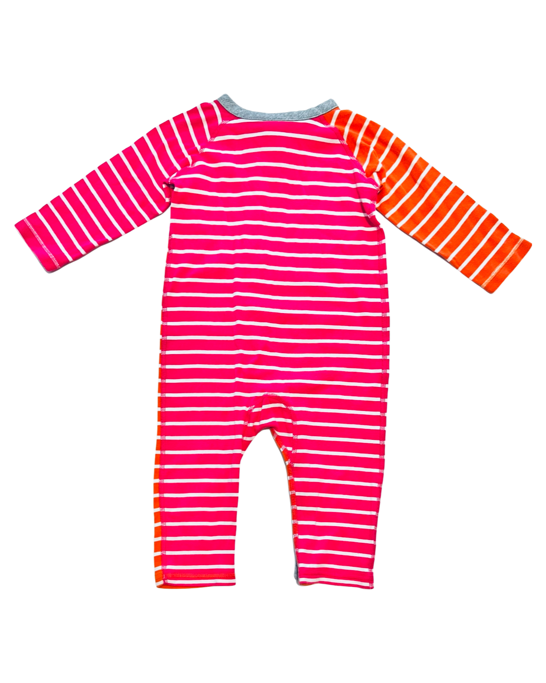 18M-24M Baby Girl Hanna Andersson Pink / Orange Snap Romper