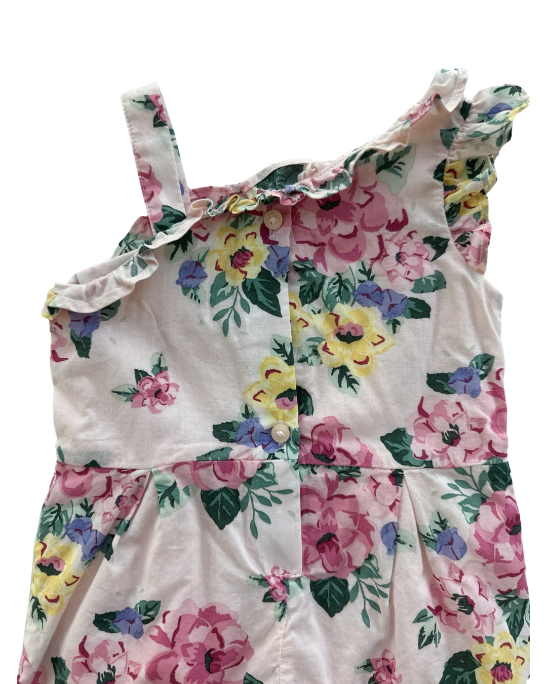 6-12M Baby Girl Janie & Jack Pink Floral Romper