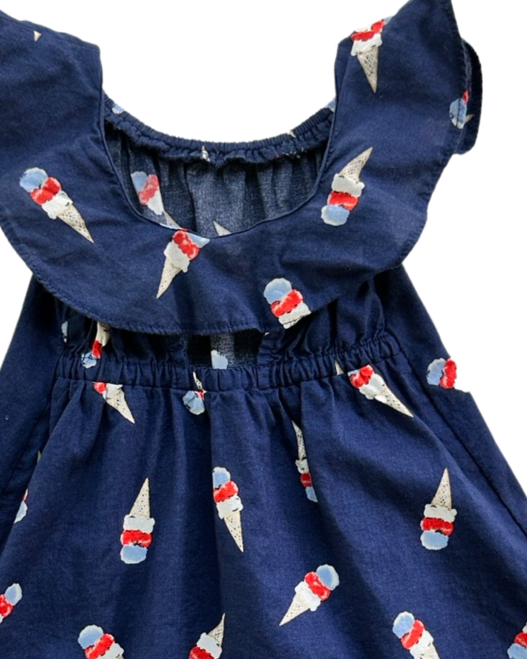 0-3M Baby Girl Old Navy Blue Ice Cream Dress