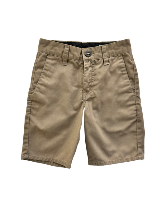 Boys Size 8Y / 22 Waist Volcom Khaki Shorts