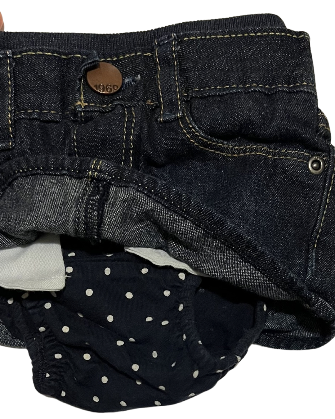 0-3M Baby Girl Baby Gap Denim Skort