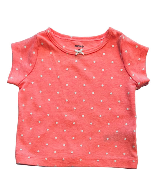 3M Baby Girl Carters Pink Polka Dot Top