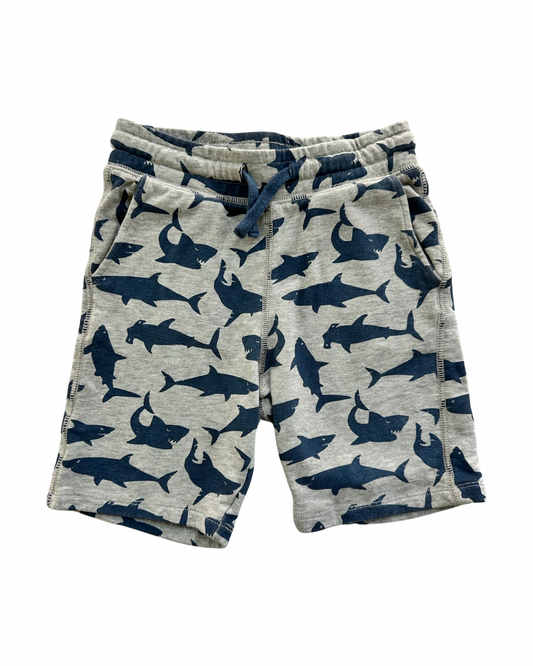 Boys Size 7/8 H&M Gray Shark Shorts