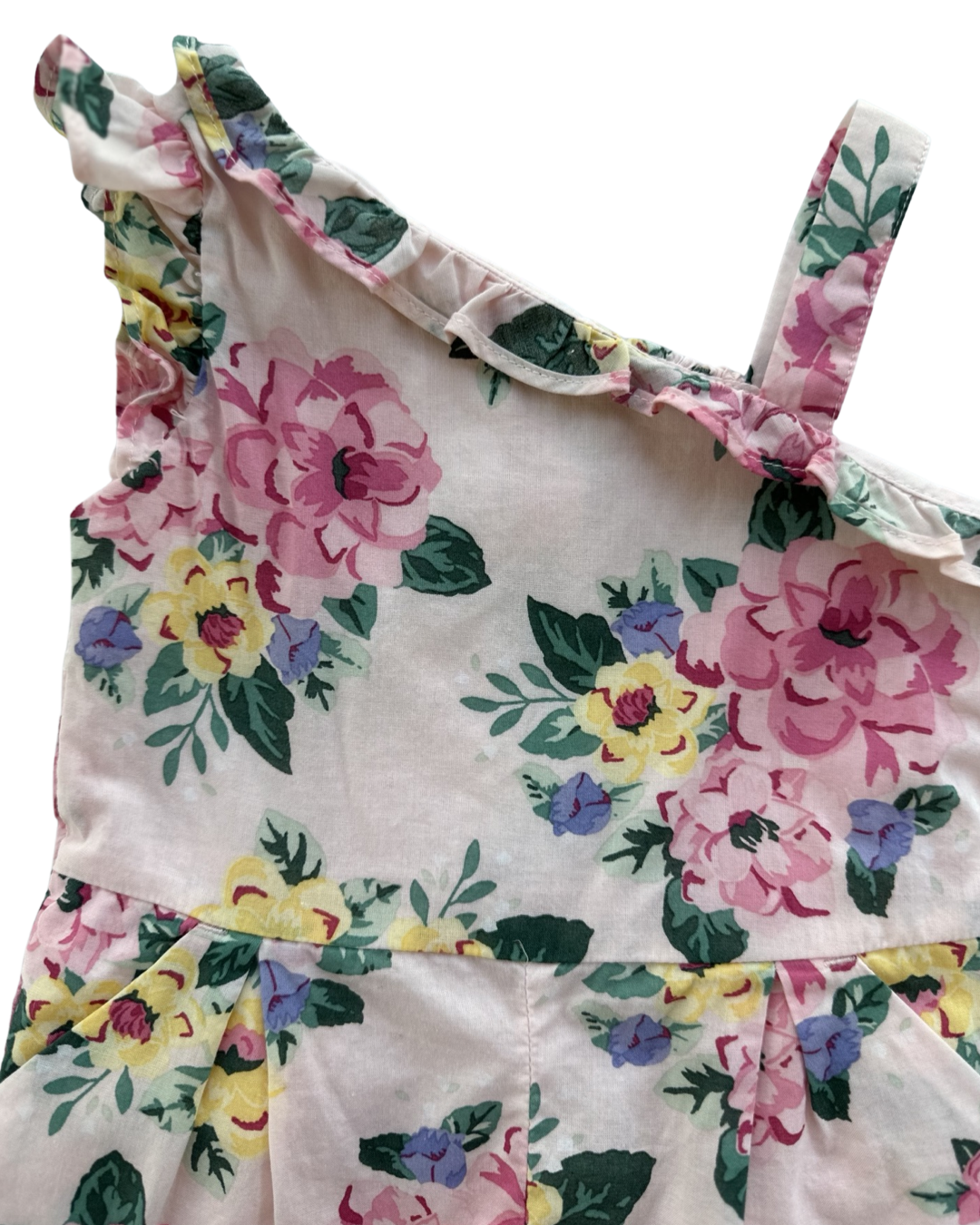 6-12M Baby Girl Janie & Jack Pink Floral Romper