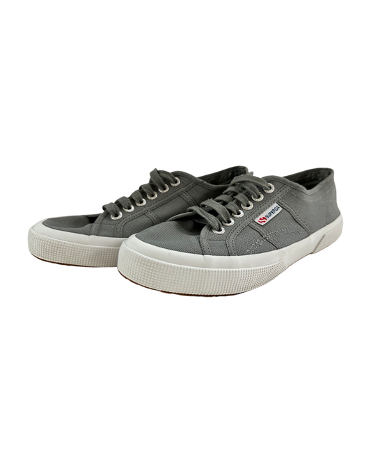 Women’s Size 8.5 / Men’s Size 7 Gray Superga Canvas Sneakers Shoes